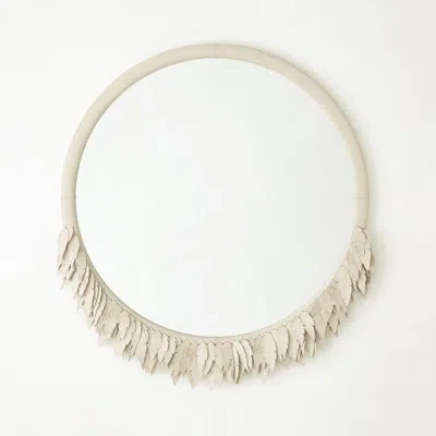 Global Views Emily Mirror Mirror In White