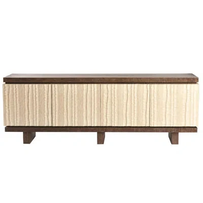 Global Views Emory Media Cabinet In Brown;white