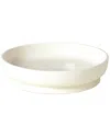 Global Views Encircle Low Bowl In White
