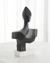 Global Views Expressionist Beauty Sculpture In Black