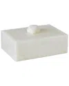 Global Views Facet Knob Box In White
