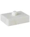 Global Views Facet Knob Box In White