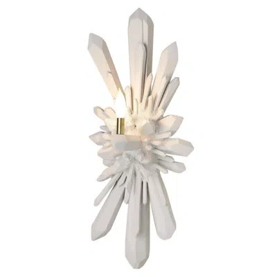 Global Views Facet Wall Sconce-hw In White