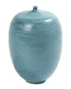 Global Views Fat Bottle In Blue