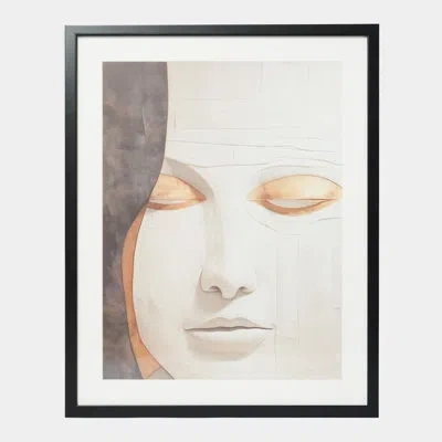 Global Views Femme D'or Framed Art-2 In Black;white;gray;gold