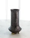 Global Views Ferro Vase In Black