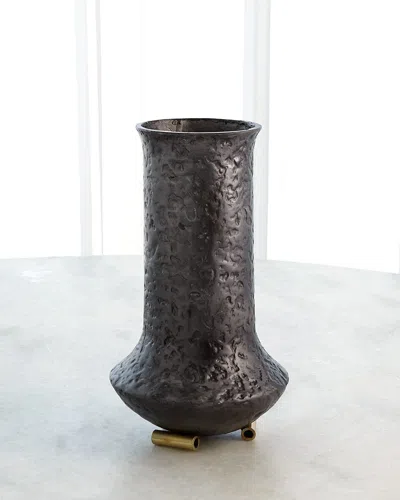 Global Views Ferro Vase In Black