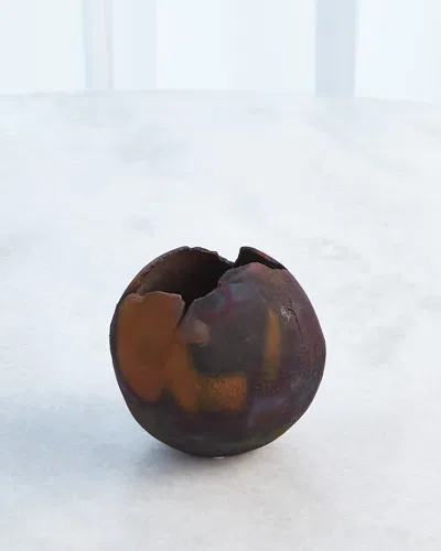 Global Views Fissure Open Ball Sculpture In Multi
