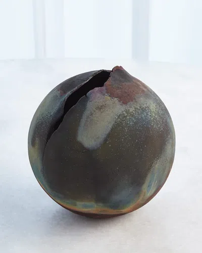 Global Views Fissure Torn Ball Sculpture In Multi