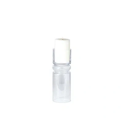 Global Views Flip Flop Candleholder/vase-lg In Clear