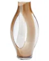 Global Views Fly Through Vase In Blue