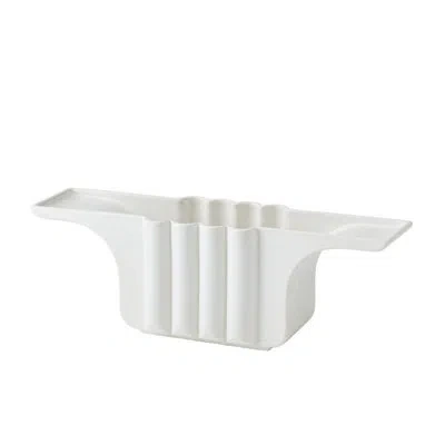 Global Views Flying Column Bowl-white