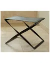 Global Views Folding Stool In Black