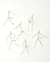 Global Views Foley's Follie Wall Decor, Set Of 6 In Gold