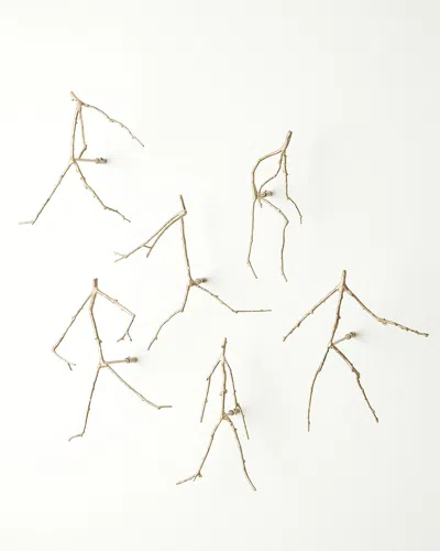 Global Views Foley's Follie Wall Decor, Set Of 6 In Gold