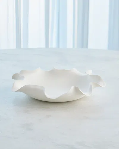Global Views Folios Coral Bowl, 3" In White