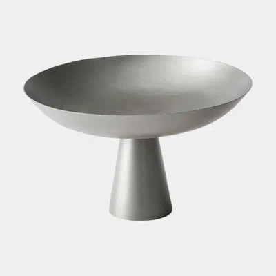 Global Views Fontana And Bronzino Fontana Compote-gunmetal 6"h X 10"w X 10"d Decorative Bowl In Gray