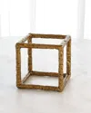 GLOBAL VIEWS FORGED GOLDEN CUBE