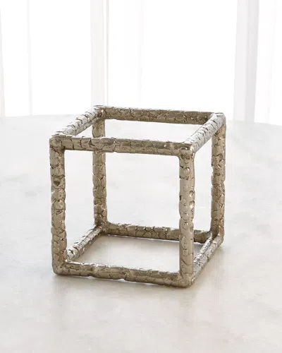 Global Views Forged Golden Cube In Neutral
