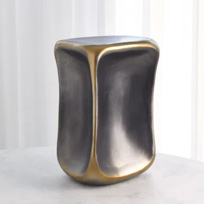 Global Views Formation Accent Table-black/gold-lg In Money
