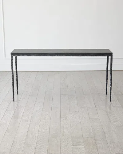 Global Views Forrester Console Table, 59" In Black 