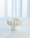 Global Views Frilled Bowl, 6" In White
