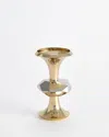 Global Views Gabriel Candle Holder - Small In Nickel