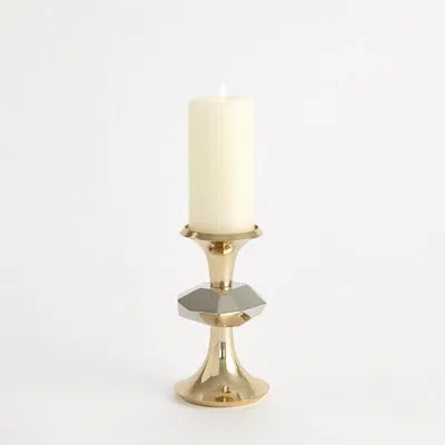 Global Views Gabriel Candle Holder-sm In Brass