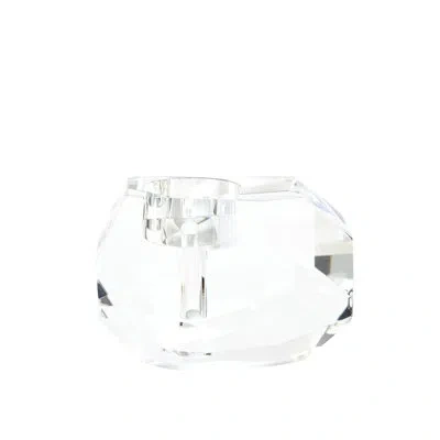 Global Views Gemstone T-lite/bud Vase In Clear