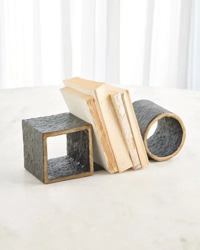 Global Views Geometry Bookends In Black