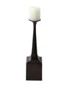 Global Views Giac Small Bronze Candlestick Holder In Bronze