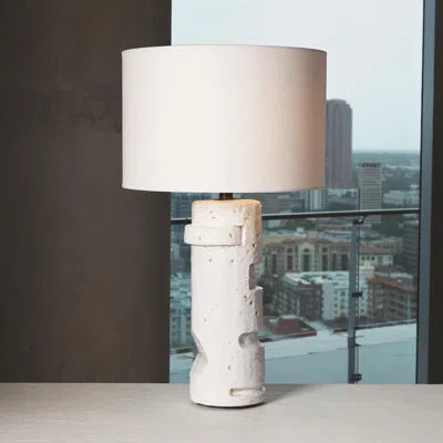 Global Views Gilles Table Lamp In White