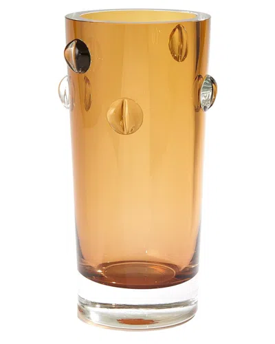 Global Views Glass Collection Vase In Brown