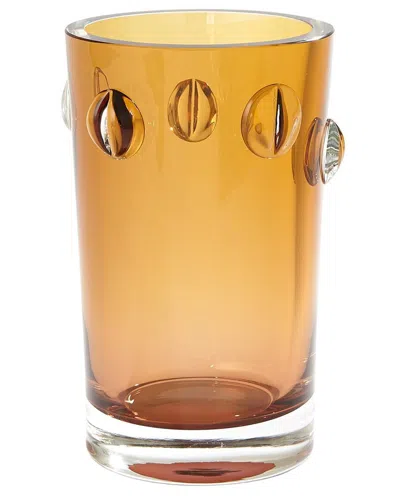 Global Views Glass Collection Vase In Brown