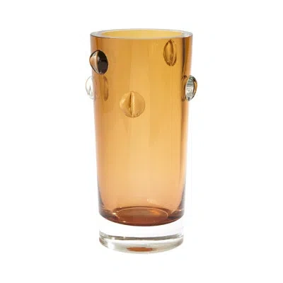 Global Views Glass Collection Vase-lg In Amber