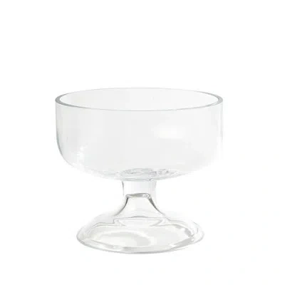 Global Views Glass Compote In Clear