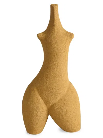 Global Views Goddess Concrete Sculpture In Brown