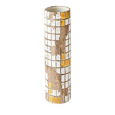 Global Views Golden Mosaic Vase, Small In Multi