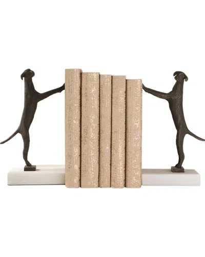 Global Views Golden Retriever Bookends In Multi