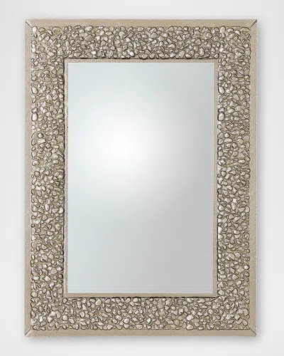 Global Views Golden Stone Wall Mirror, 60"