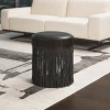 Global Views Grace Stool In Black