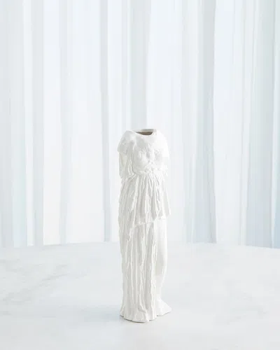 Global Views Grecco Vase, Small 17" In White