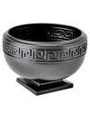 Global Views Greek Key Bowl In Black