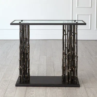 Global Views Grove Console-bronze In Black