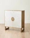 Global Views Gypsum Cabinet In White