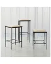 Global Views Hammered Bar Stool In Black