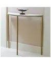 Global Views Hammered Gold Console In Gold