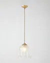 Global Views Handkerchief Art Glass Pendant, 108" In Gold