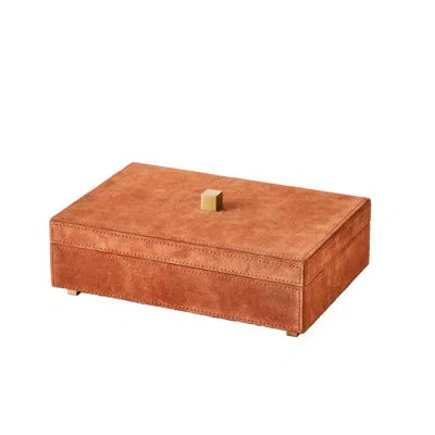 Global Views Handmade Manufactured Wood Decorative Box In Brown