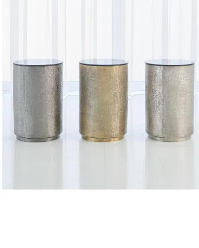 Global Views Hemp Etched Barrel Table